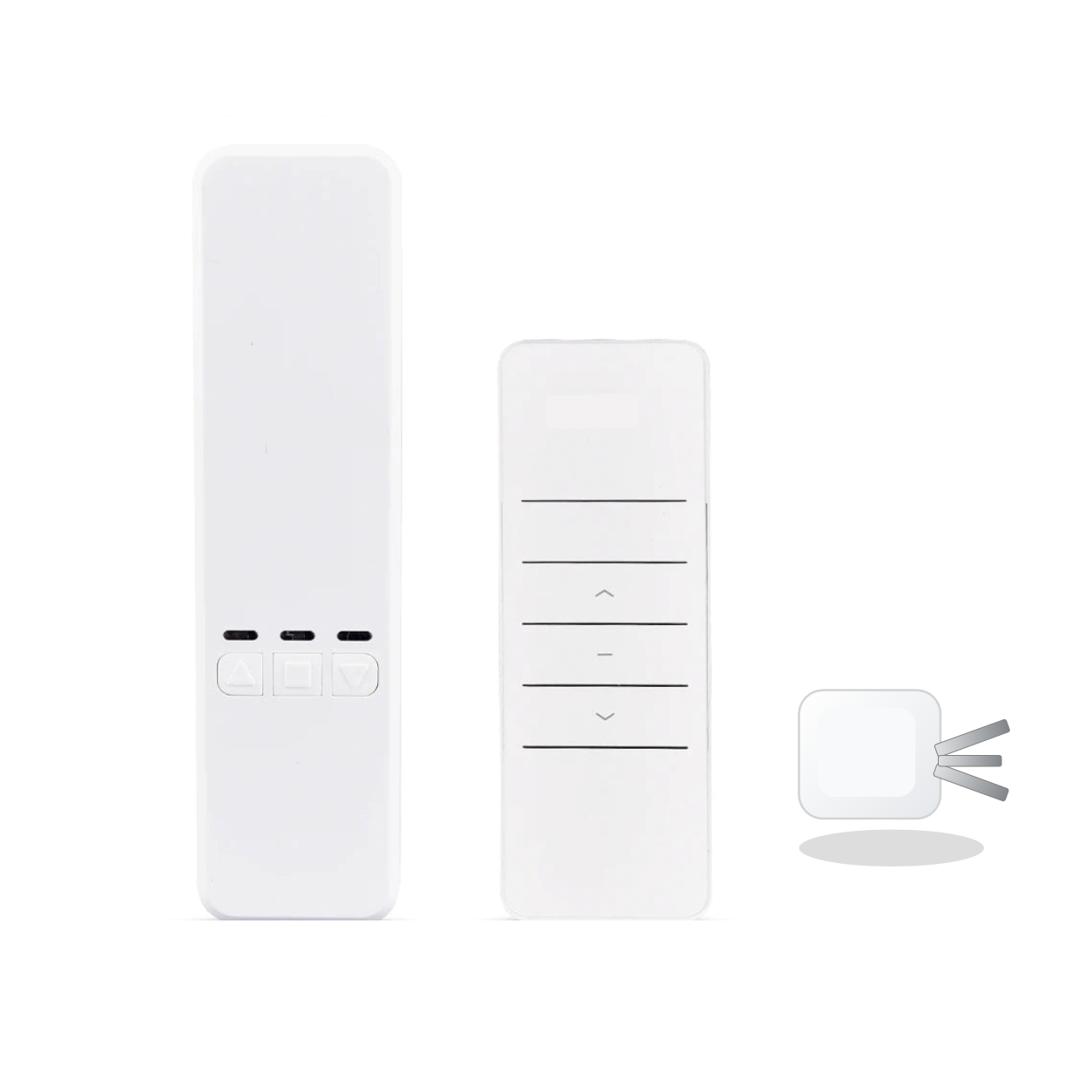 Moteur de chaîne Wi-Fi pour store avec adaptateur AU sur fond blanc