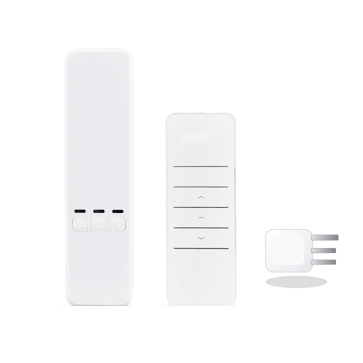 Moteur de chaîne Wi-Fi pour store avec adaptateur UK sur fond blanc