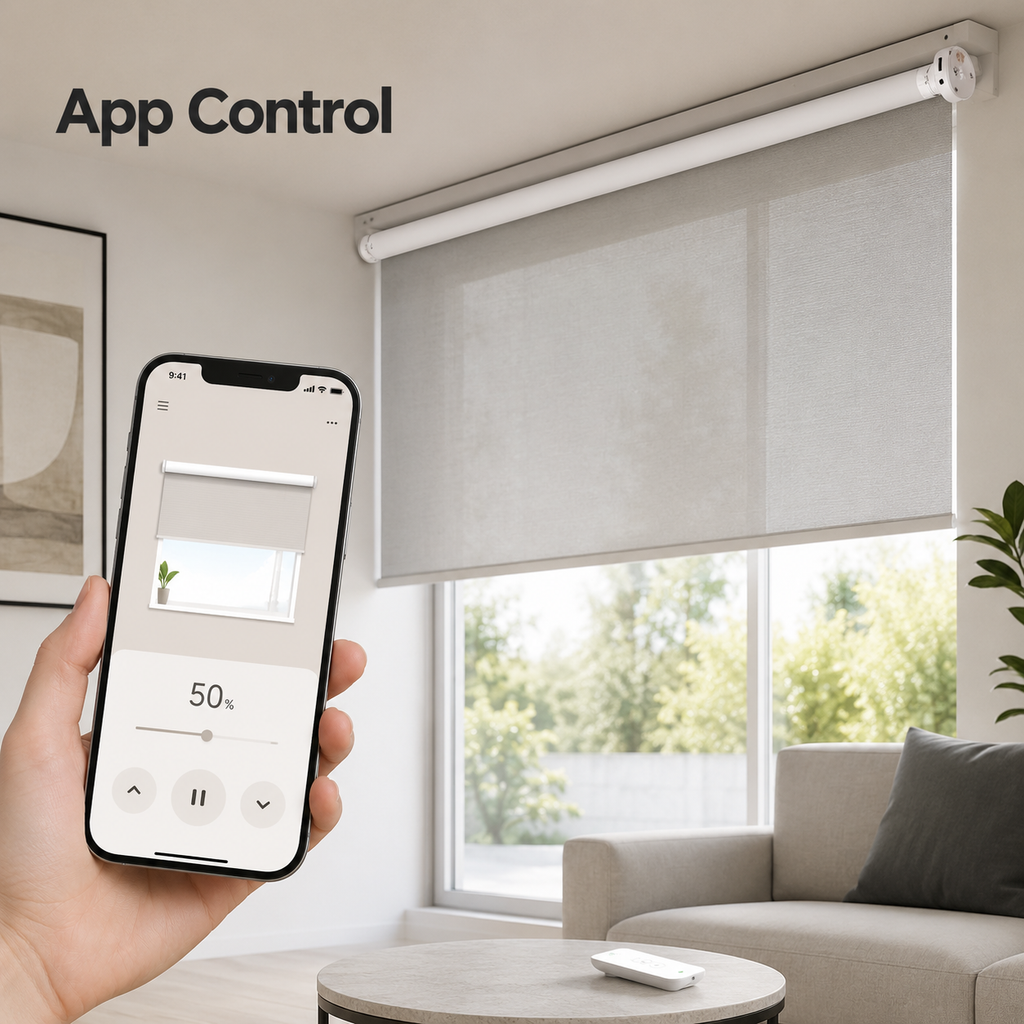 Lifestyle app control scene for ZigBee roller blind motor