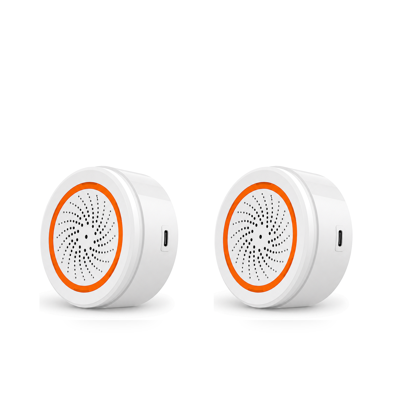 NeoSiren Alert Comfort sirene ZigBee lot de 2 sur fond blanc