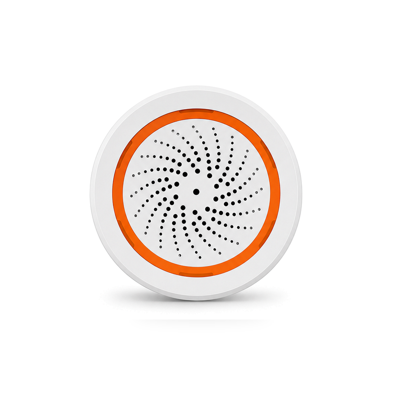 NeoSiren Alert Comfort sirene ZigBee vue frontale sur fond blanc