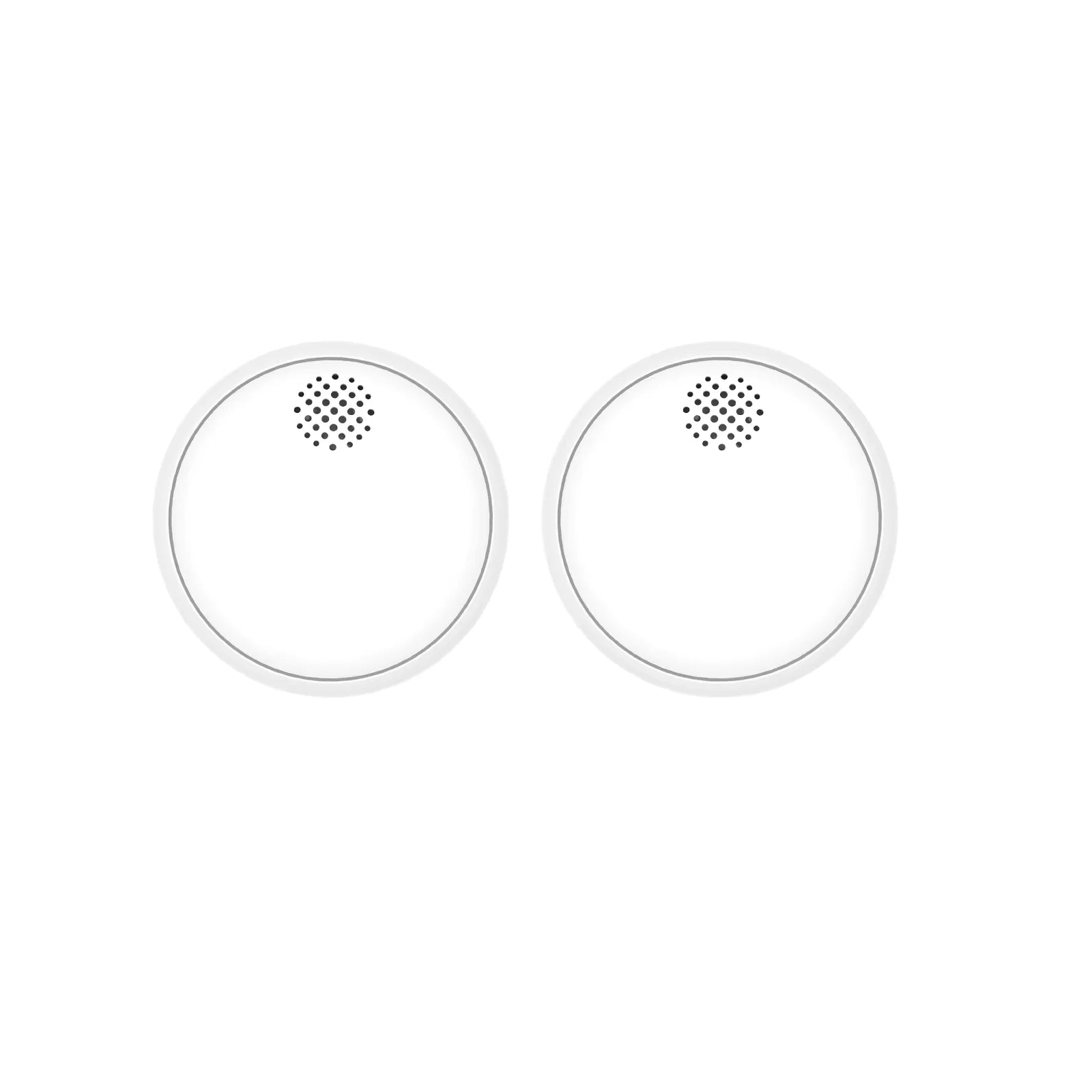 Deux détecteurs de fumée connectés blancs NéoSmoke Comfort, lot de 2