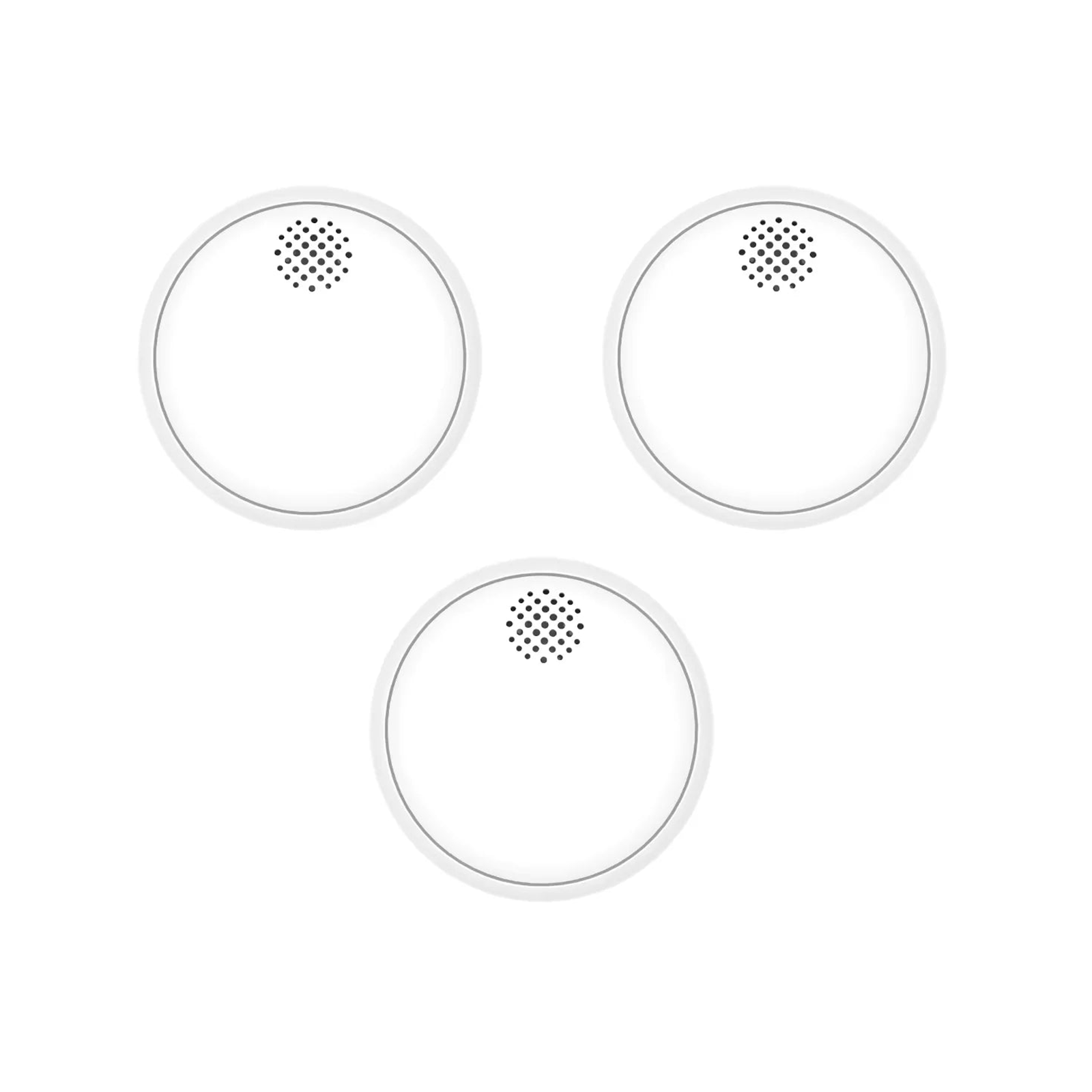 Trois détecteurs de fumée connectés blancs NéoSmoke Comfort, lot de 3
