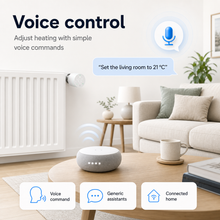 Generic voice control scene for smart thermostatic radiator valve in living room