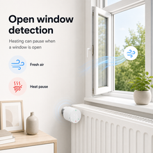 Open window detection scene with smart thermostatic valve on radiator