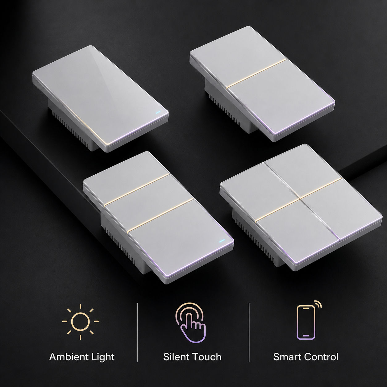 NéoSoft Essential ambient light silent touch and smart control features