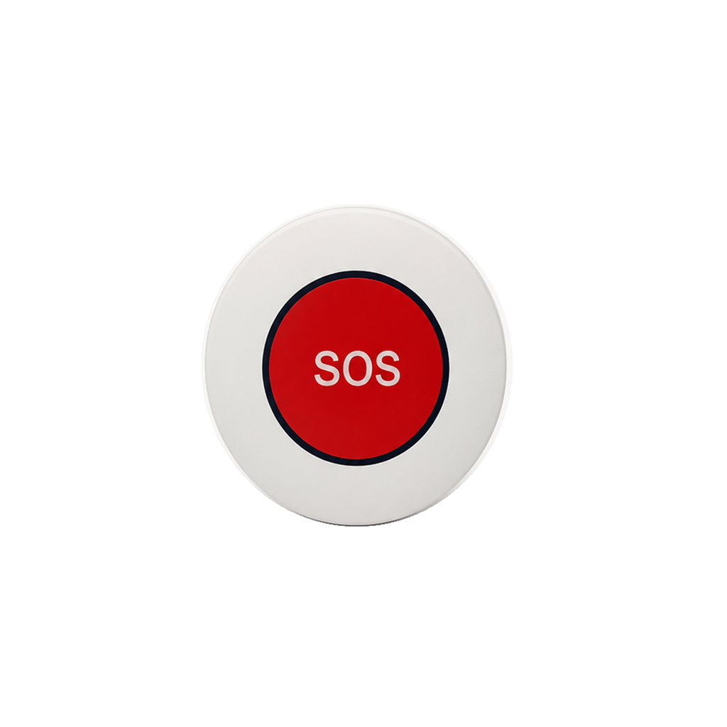Bouton d'urgence ZigBee NéoSOS Comfort seul sur fond blanc