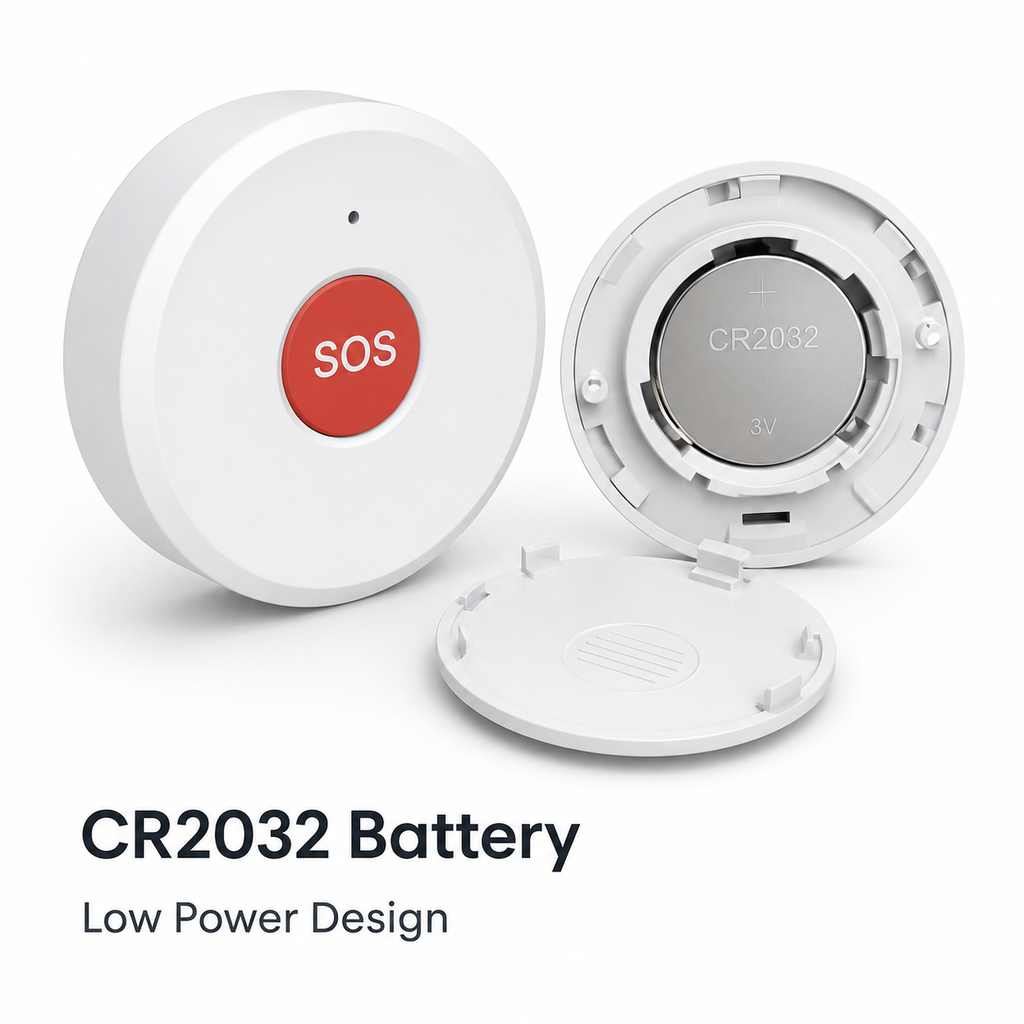 CR2032 battery detail for ZigBee SOS button