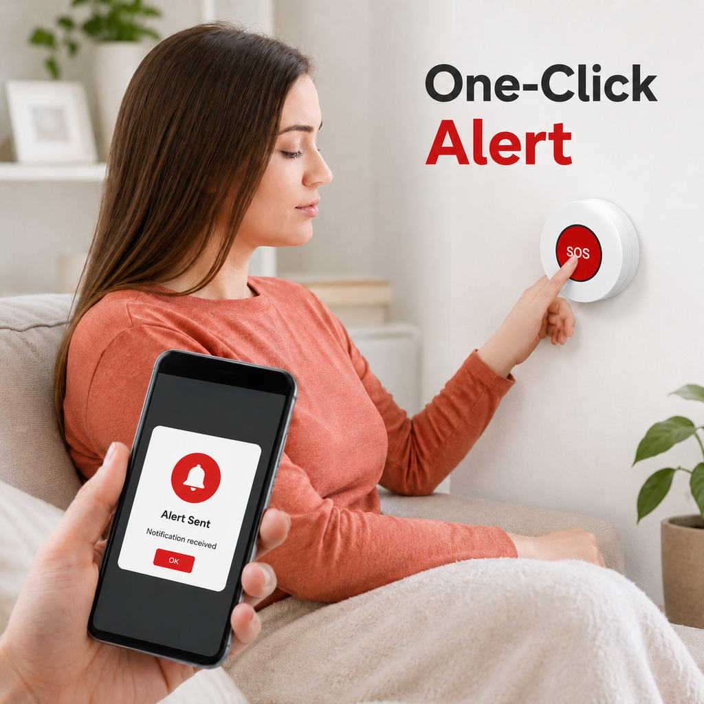 One-click alert mobile notification scene for ZigBee SOS button