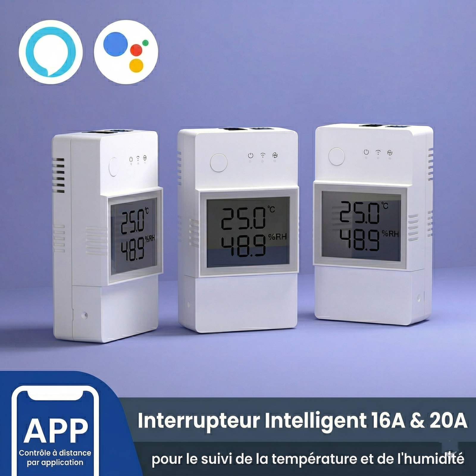 NeoStat Pro 16A et 20A interrupteur intelligent