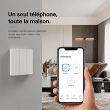 NéoSwitch M5 Matter Pro contrôlé depuis une application mobile pour piloter toute la maison connectée.