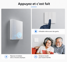 NéoSwitch M5 Matter Pro, interrupteur tactile avec réponse immédiate et utilisation simple même avec des gants.