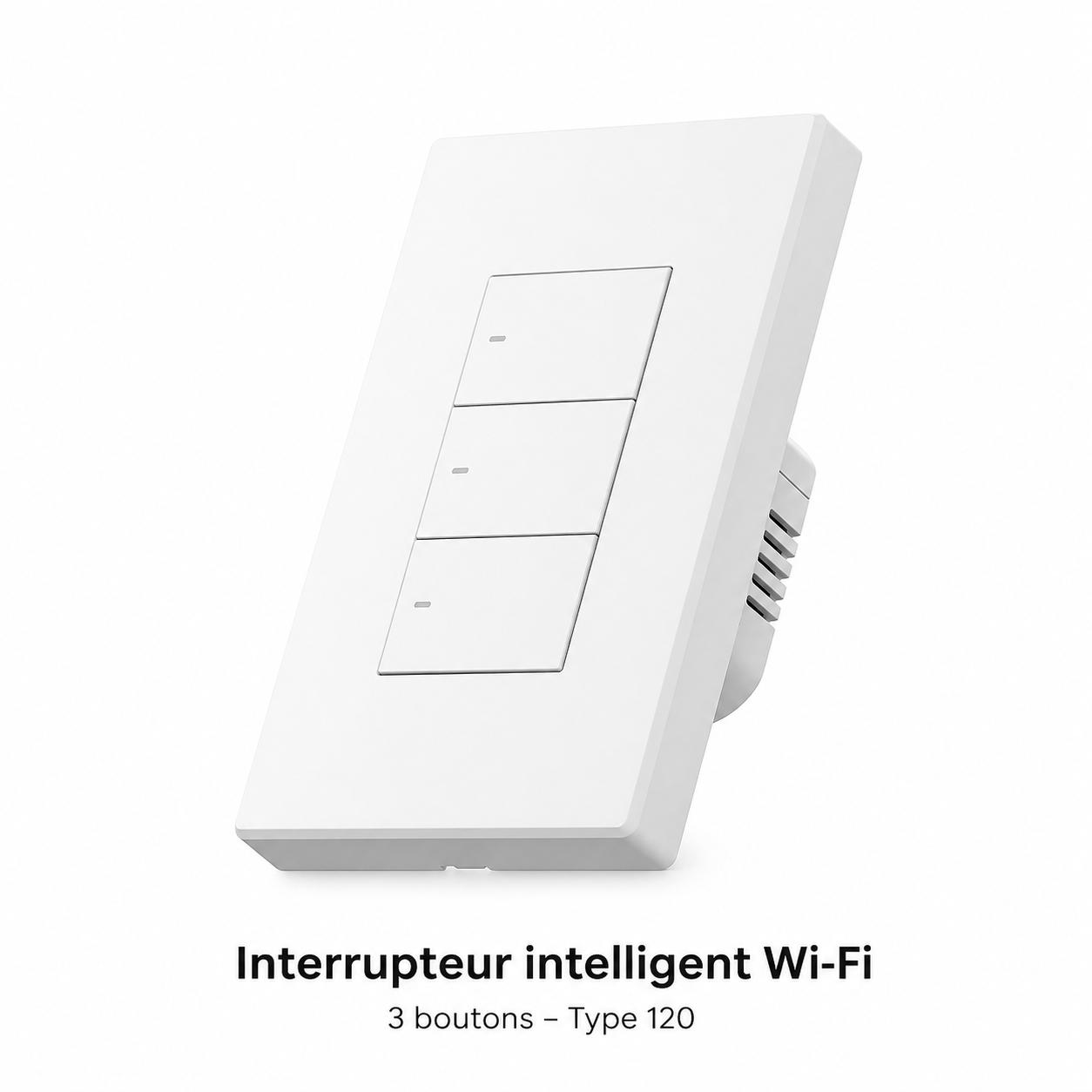 NéoSwitch M5 Matter Pro, interrupteur intelligent Wi-Fi 3 boutons au format Type 120 pour contrôler plusieurs zones.