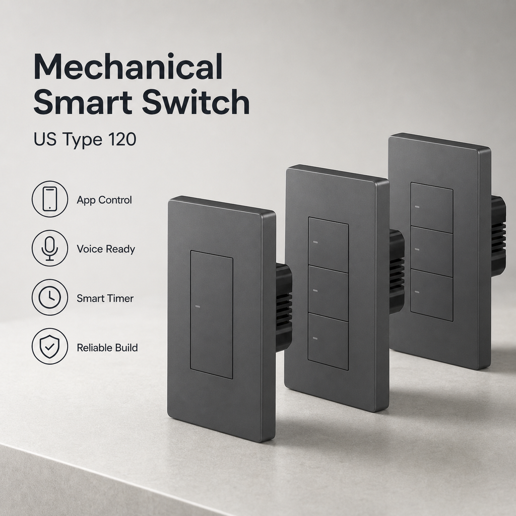 Studio image of NéoSwitch M5 Pro mechanical smart switch range