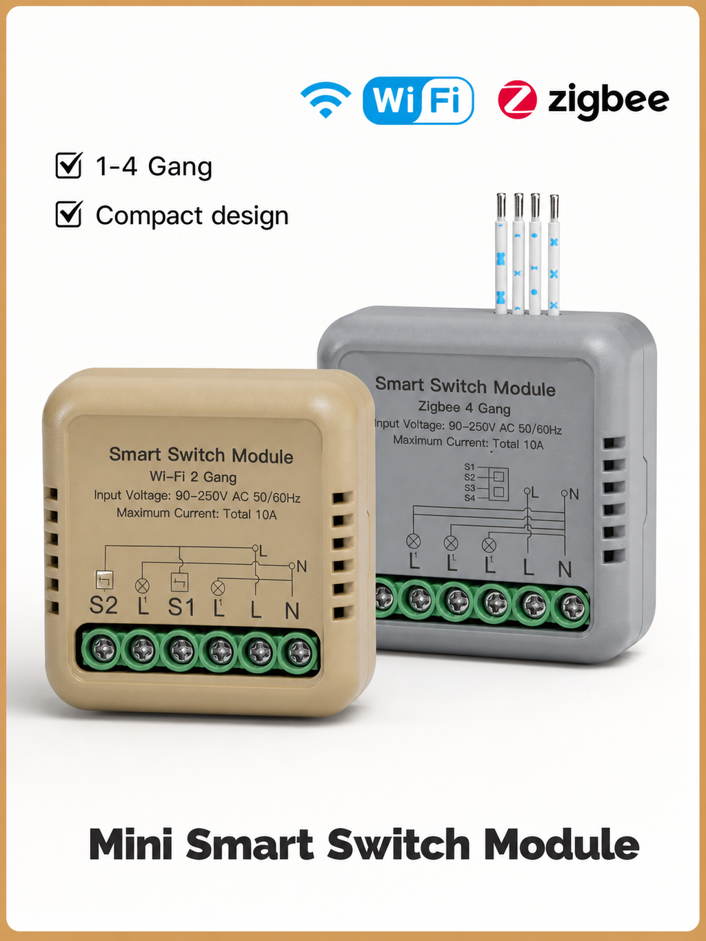 NéoSwitch Mini Comfort - WiFi and Zigbee mini smart switch module hero