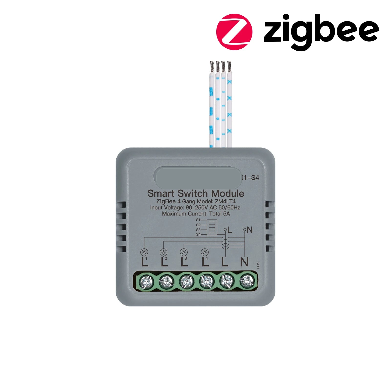 NéoSwitch Mini Comfort - Zigbee 4 Gang module
