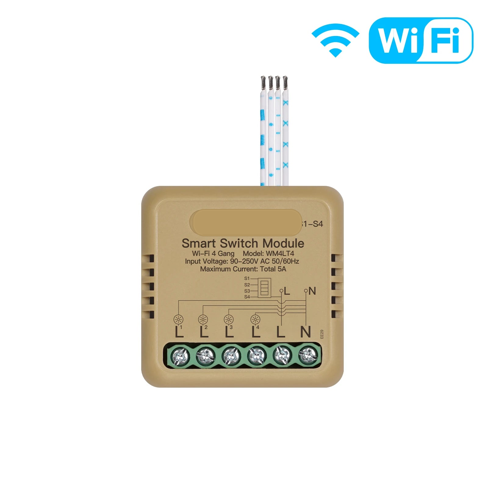 NéoSwitch Mini Comfort - WiFi 4 Gang module