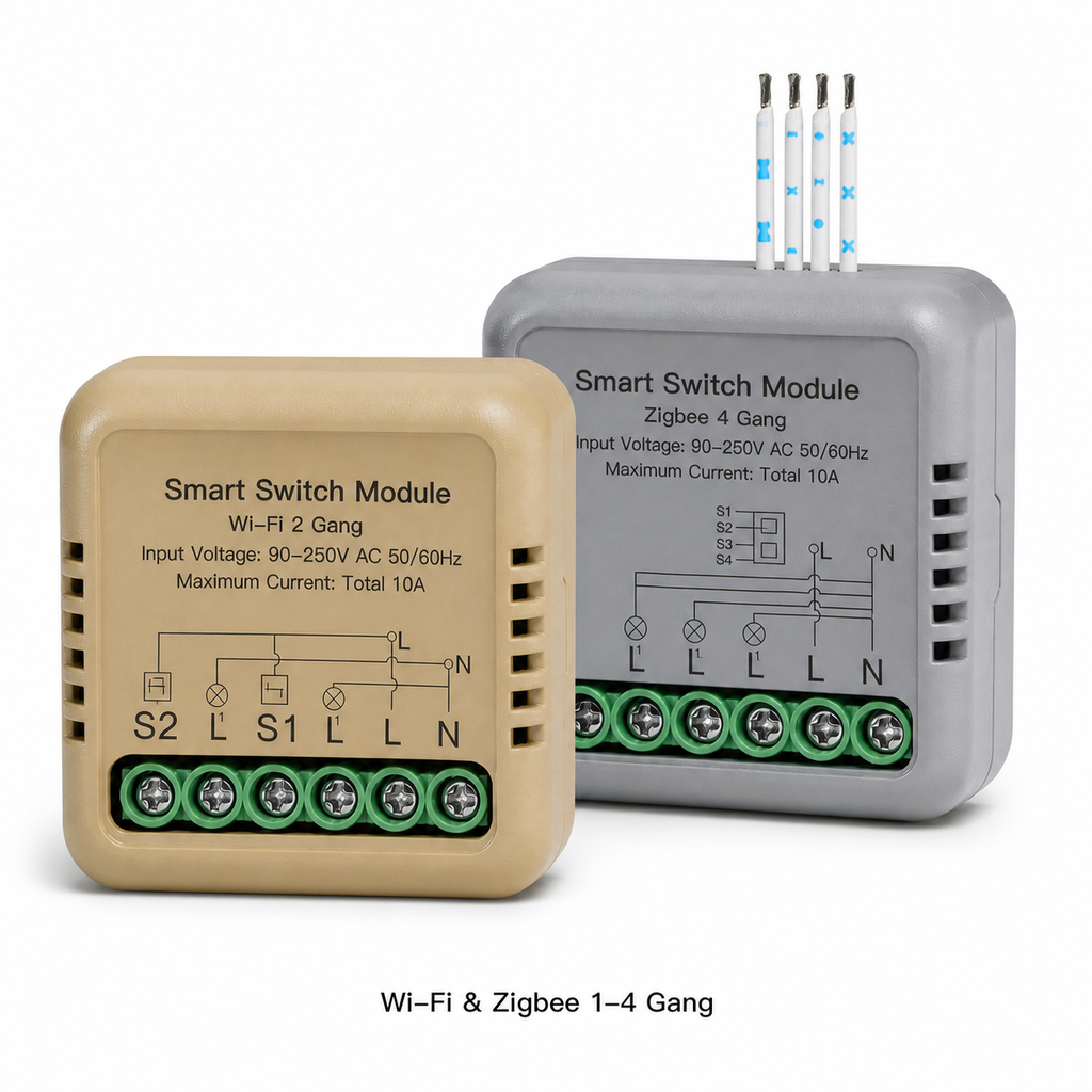 NeoSwitch Mini Comfort Wi-Fi and Zigbee 1-4 Gang - white studio cover