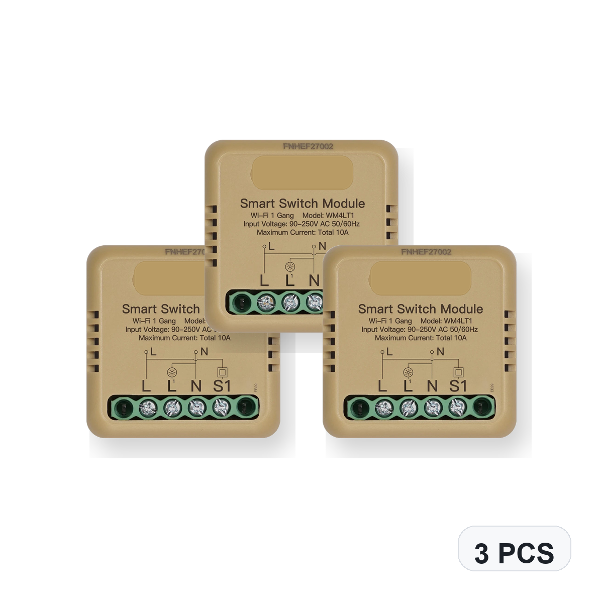 NéoSwitch Mini Comfort WiFi 1 Gang 3 PCS studio quantity image
