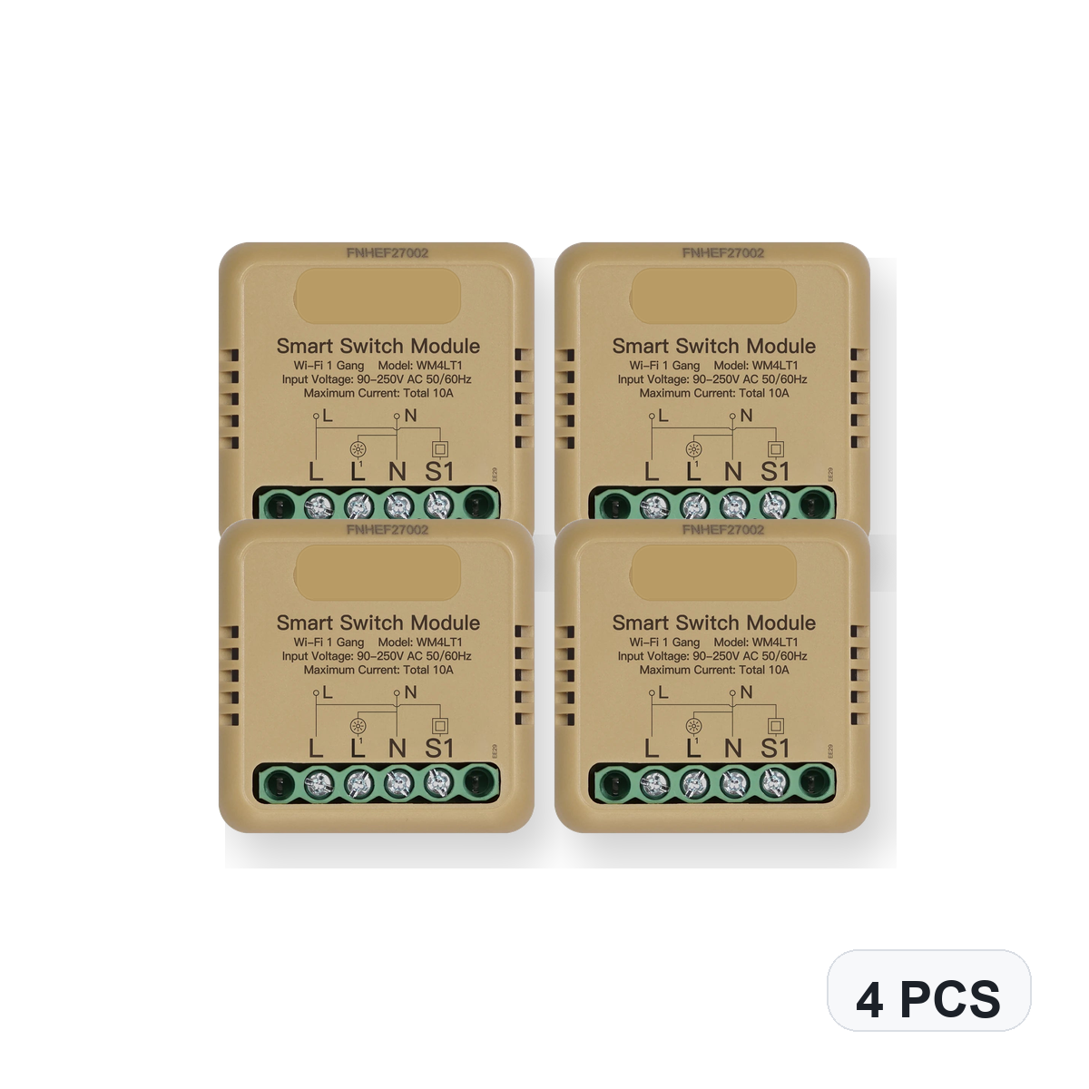 NéoSwitch Mini Comfort WiFi 1 Gang 4 PCS studio quantity image