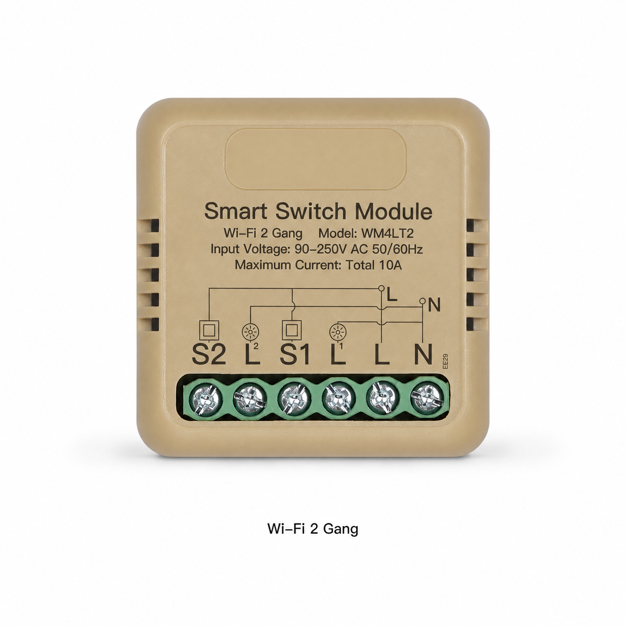 NeoSwitch Mini Comfort Wi-Fi 2 Gang - white studio packshot