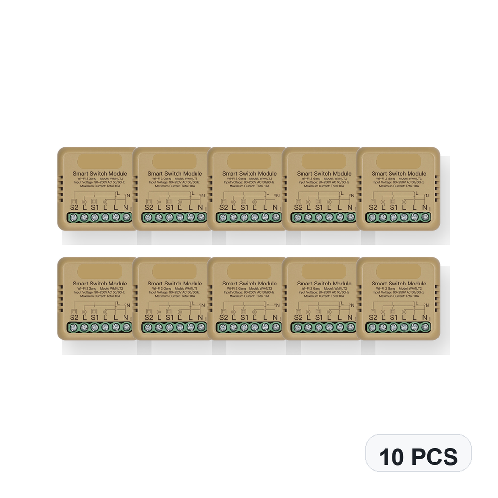 NéoSwitch Mini Comfort WiFi 2 Gang 10 PCS studio quantity image