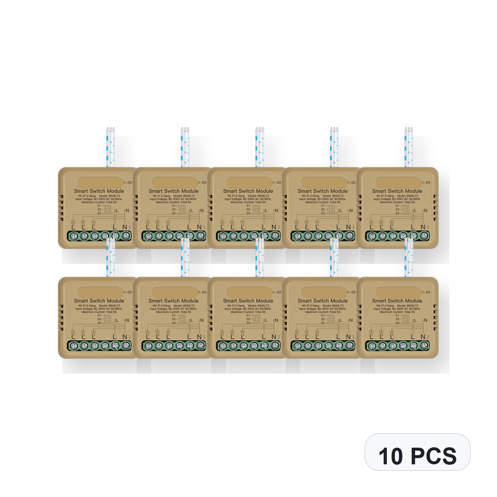 NéoSwitch Mini Comfort WiFi 3 Gang 10 PCS studio quantity image