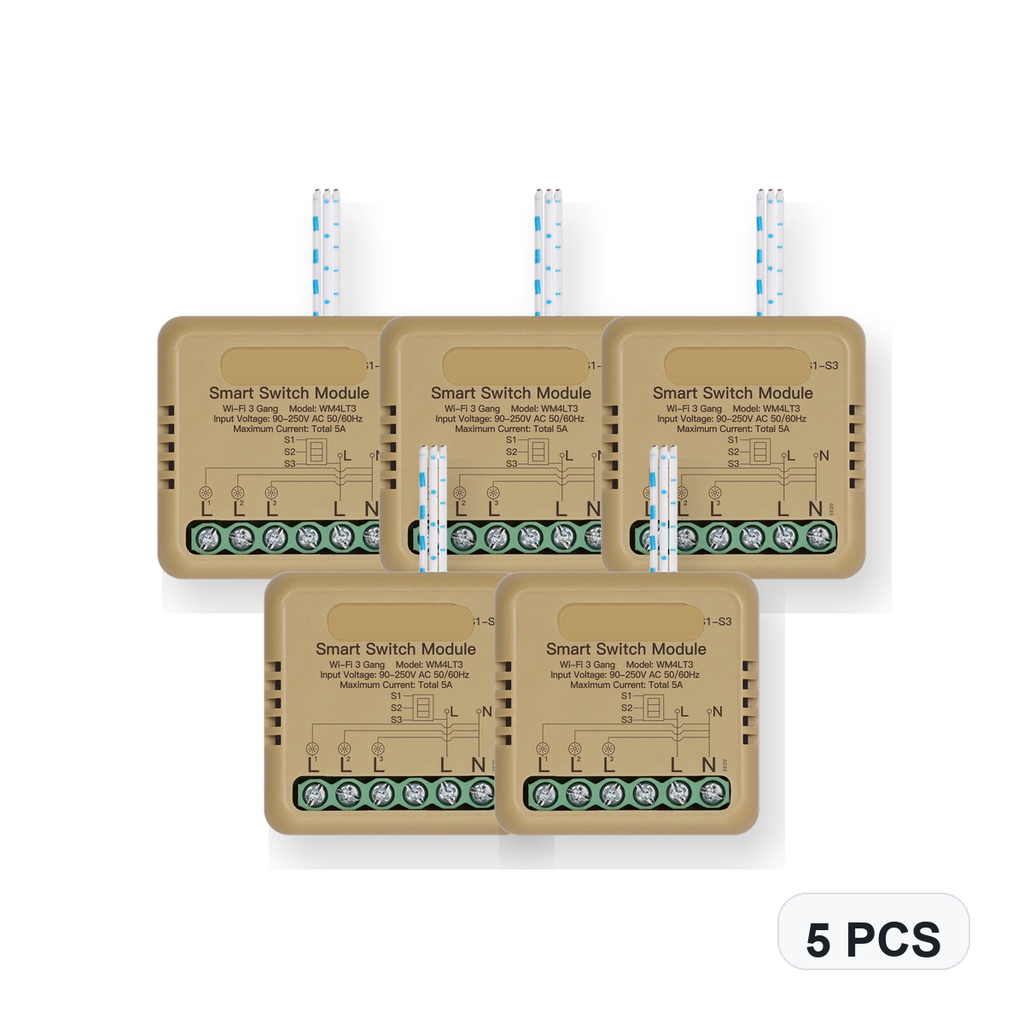 NéoSwitch Mini Comfort WiFi 3 Gang 5 PCS studio quantity image