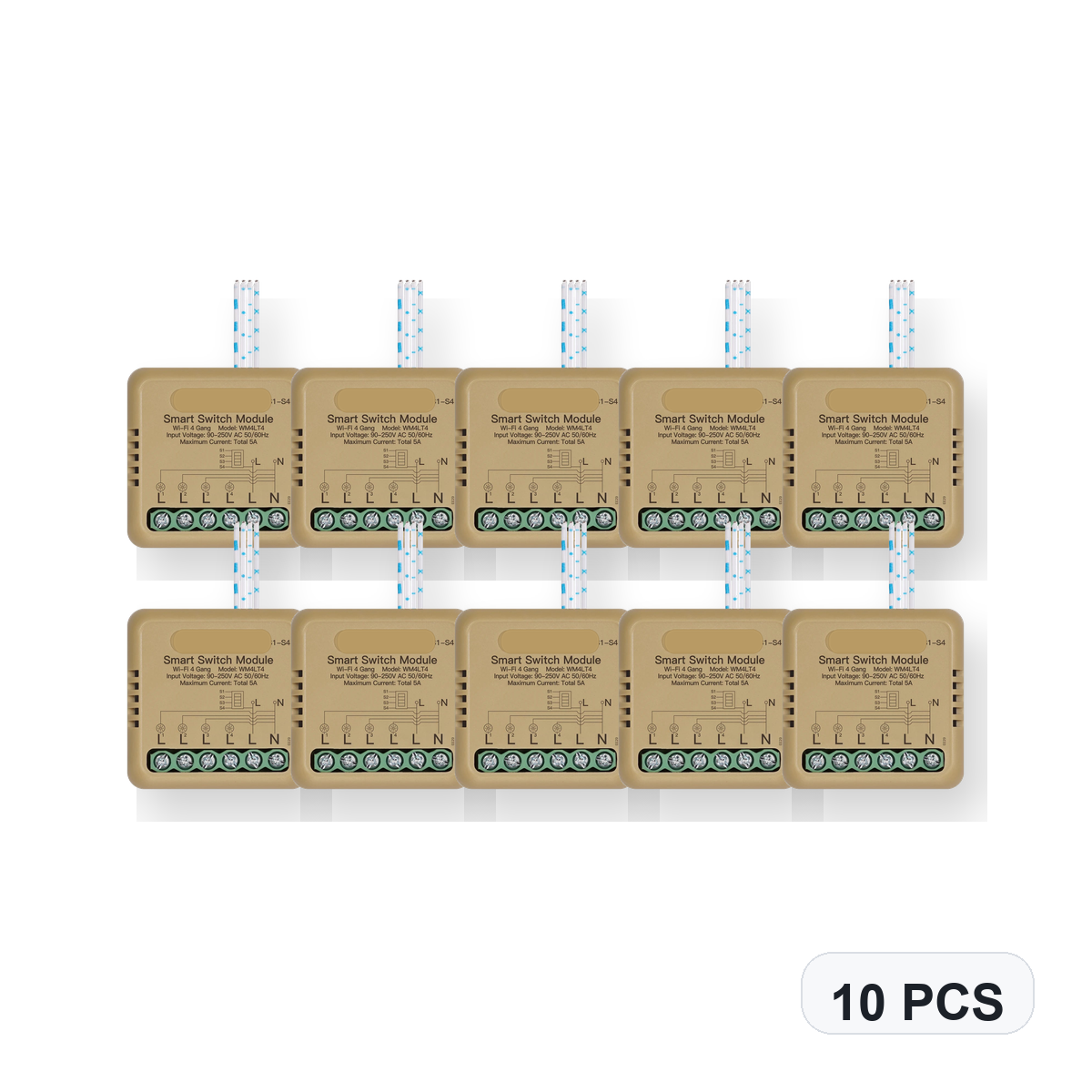 NéoSwitch Mini Comfort WiFi 4 Gang 10 PCS studio quantity image