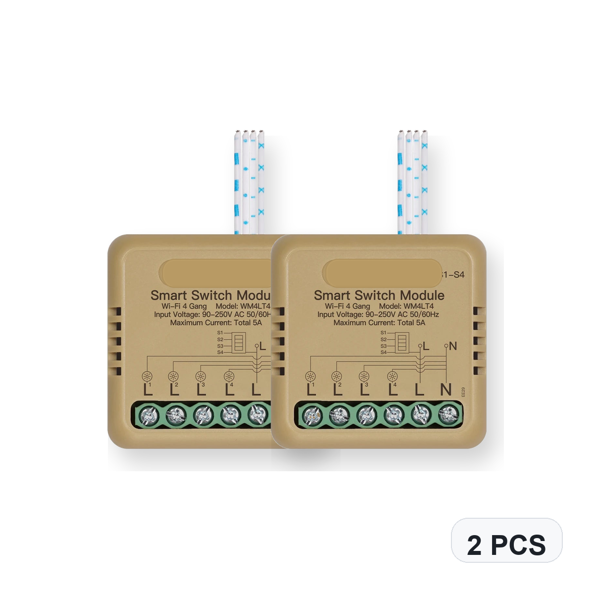 NéoSwitch Mini Comfort WiFi 4 Gang 2 PCS studio quantity image