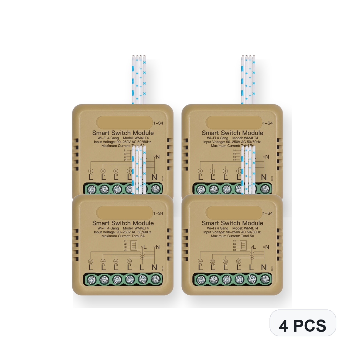 NéoSwitch Mini Comfort WiFi 4 Gang 4 PCS studio quantity image