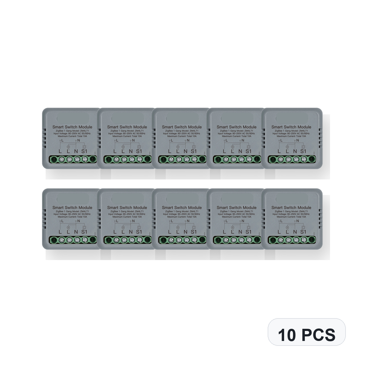 NéoSwitch Mini Comfort ZigBee 1 Gang 10 PCS studio quantity image