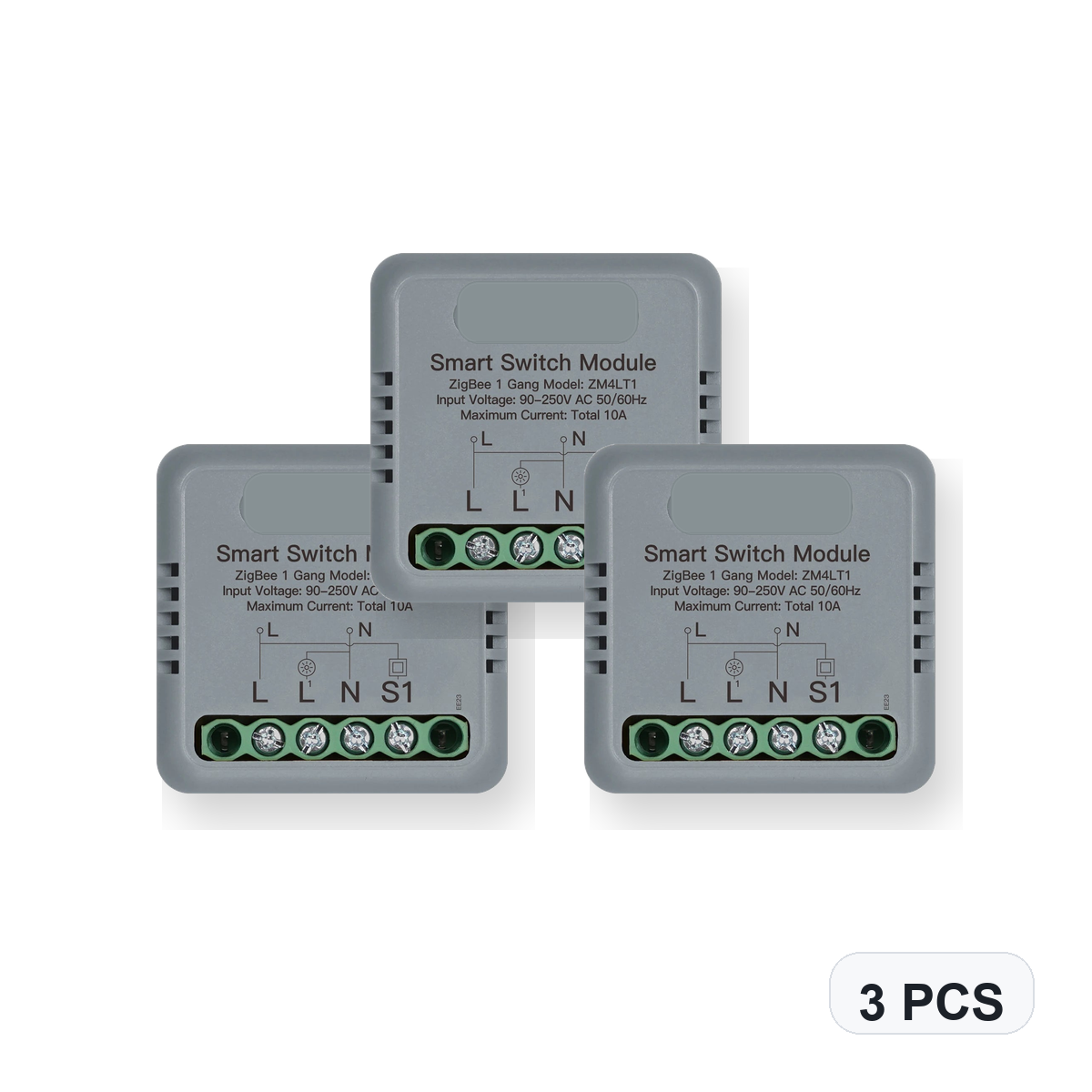 NéoSwitch Mini Comfort ZigBee 1 Gang 3 PCS studio quantity image