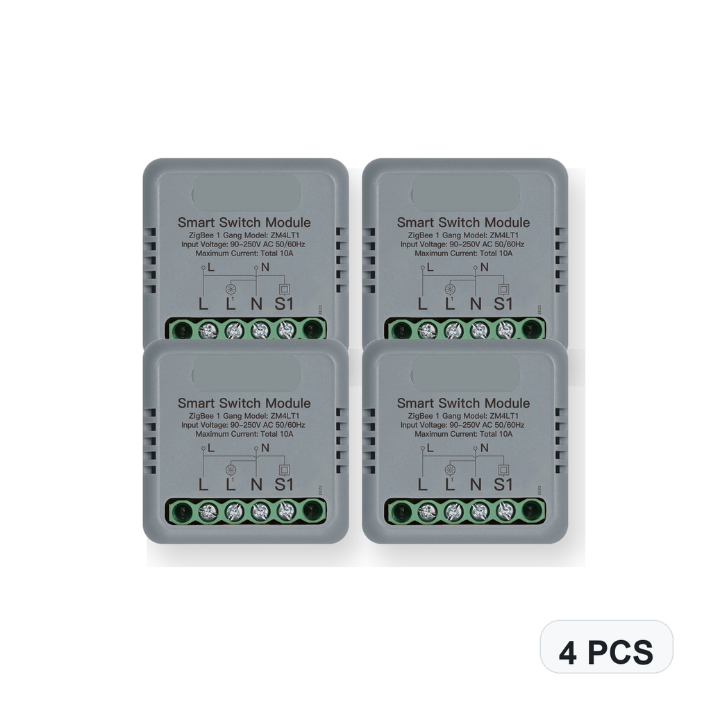 NéoSwitch Mini Comfort ZigBee 1 Gang 4 PCS studio quantity image