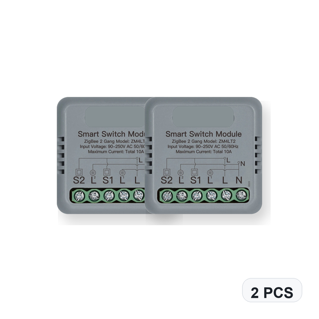 NéoSwitch Mini Comfort ZigBee 2 Gang 2 PCS studio quantity image