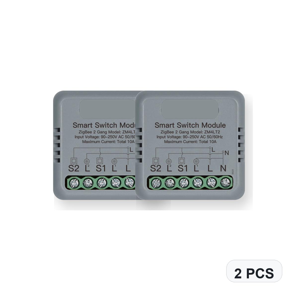 NéoSwitch Mini Comfort ZigBee 2 Gang 2 PCS studio quantity image