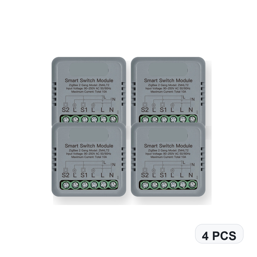 NéoSwitch Mini Comfort ZigBee 2 Gang 4 PCS studio quantity image