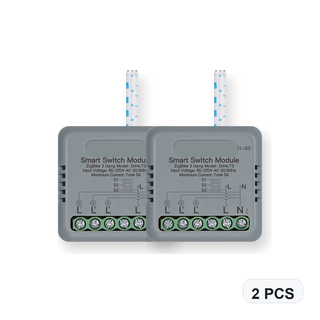 NéoSwitch Mini Comfort ZigBee 3 Gang 2 PCS studio quantity image