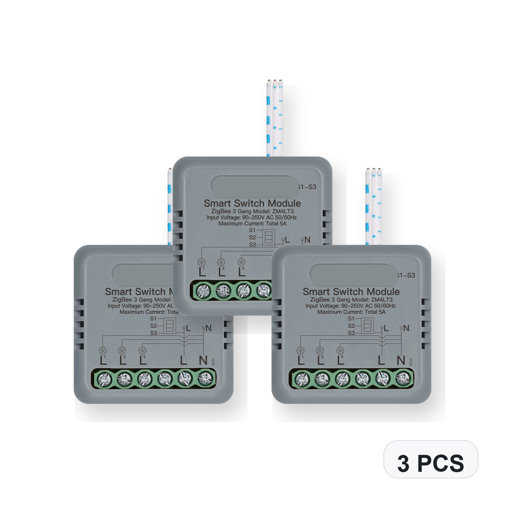 NéoSwitch Mini Comfort ZigBee 3 Gang 3 PCS studio quantity image