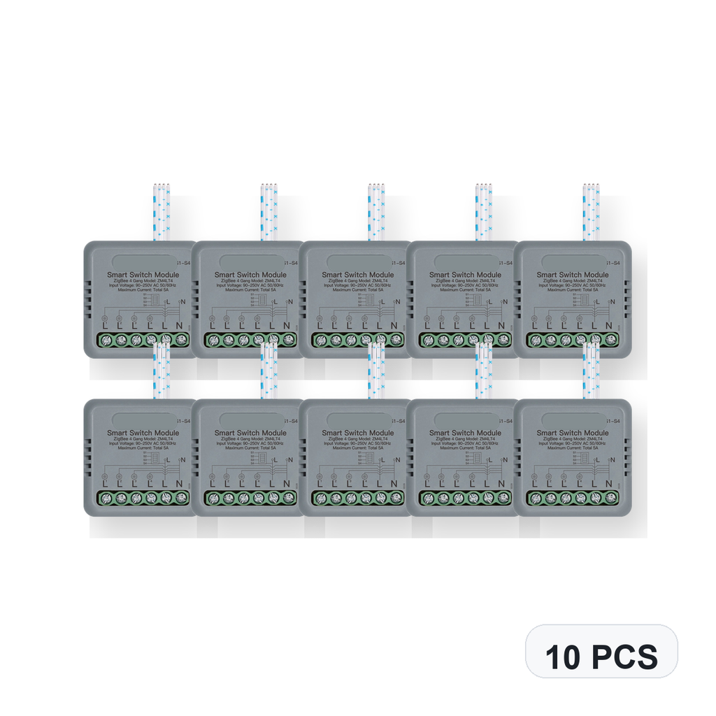 NéoSwitch Mini Comfort ZigBee 4 Gang 10 PCS studio quantity image