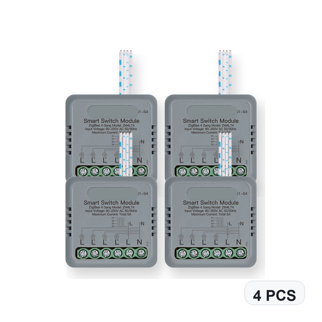NéoSwitch Mini Comfort ZigBee 4 Gang 4 PCS studio quantity image
