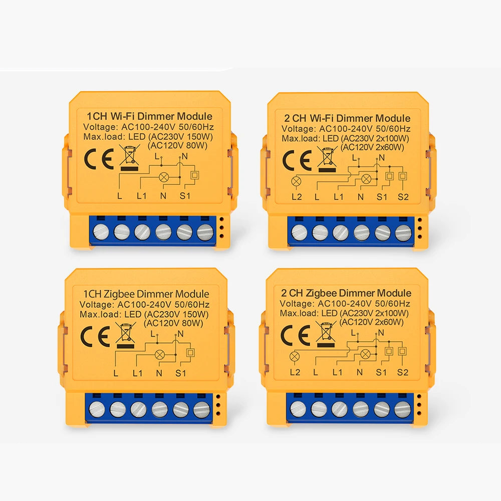 NéoSwitch Mini Essential - WiFi and Zigbee dimmer module variants