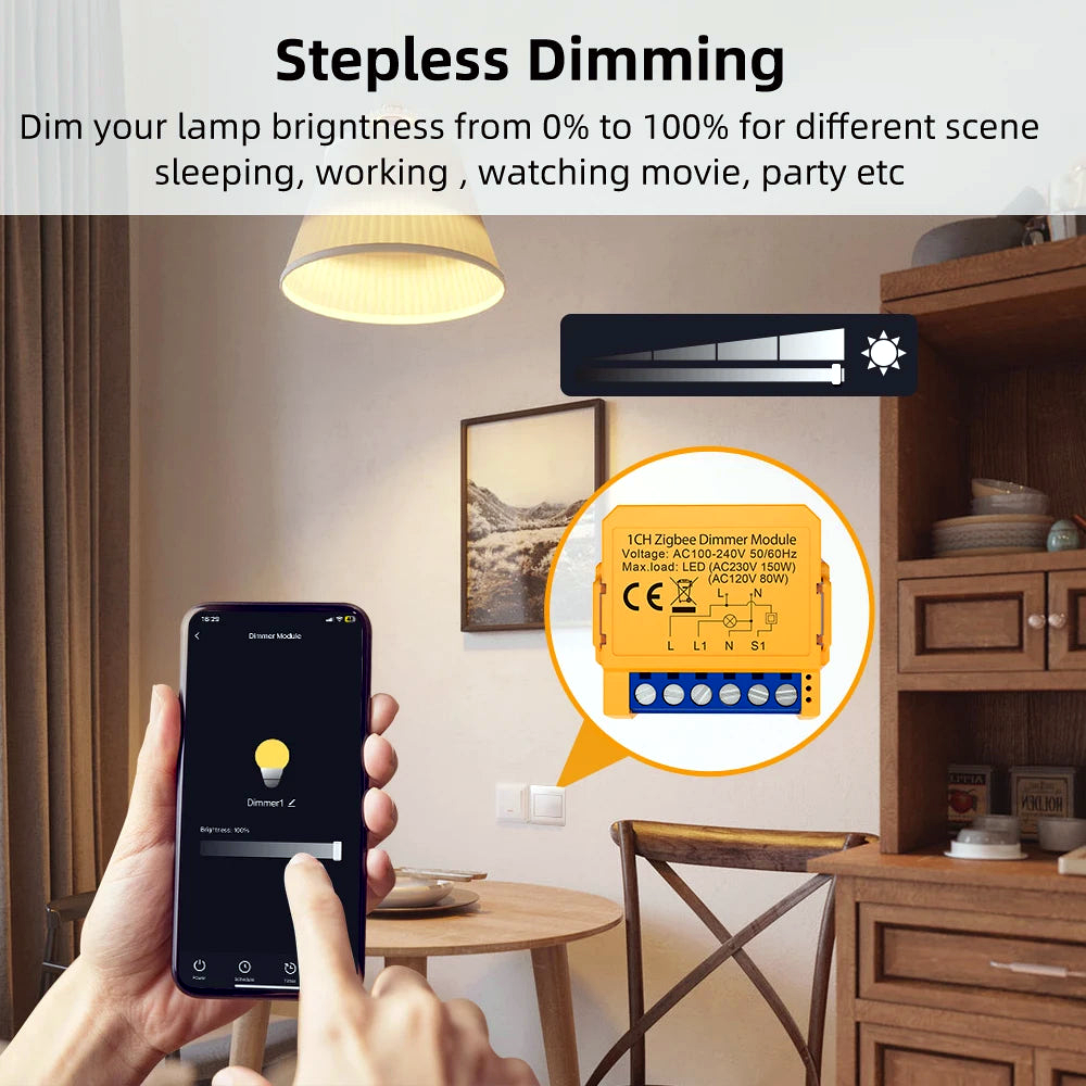 NéoSwitch Mini Essential - stepless dimming