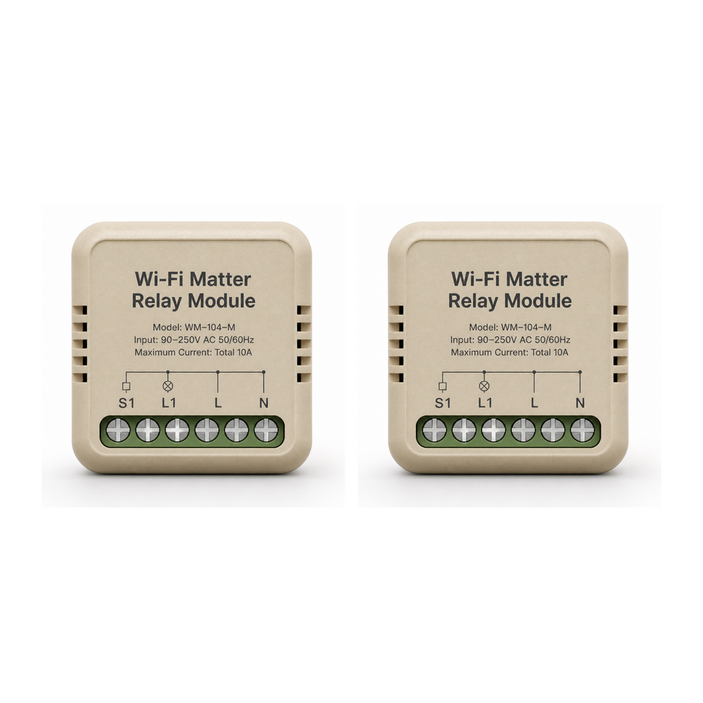 Lot de 2 modules relais Wi-Fi Matter NéoSwitch Mini Matter Comfort