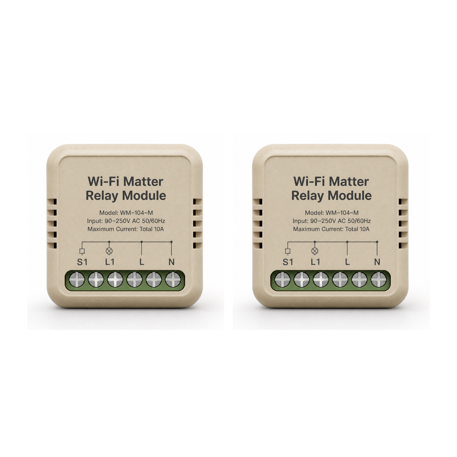Lot de 2 modules relais Wi-Fi Matter NéoSwitch Mini Matter Comfort