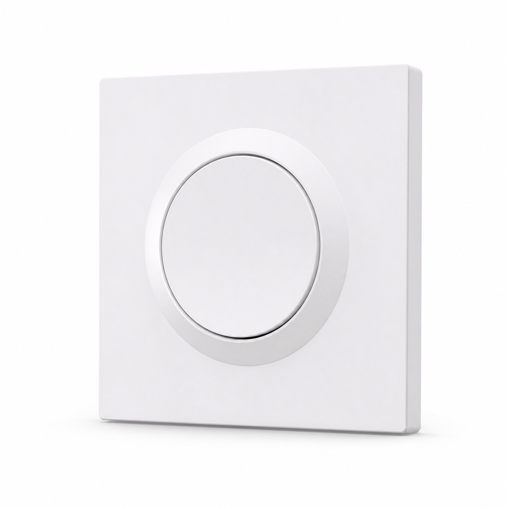 Front studio packshot of NéoSwitch Orb-Matter Pro wall switch