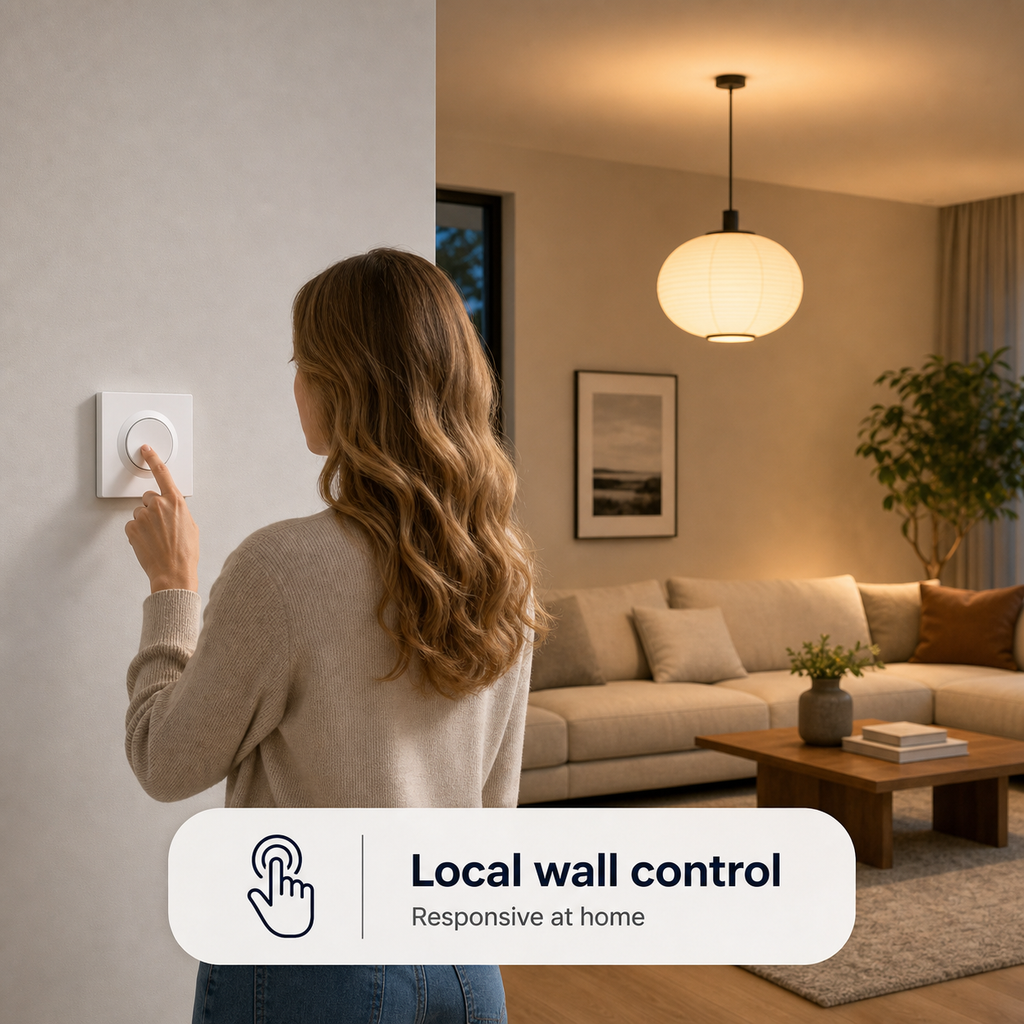 Local wall control scene with NéoSwitch Orb-Matter Pro