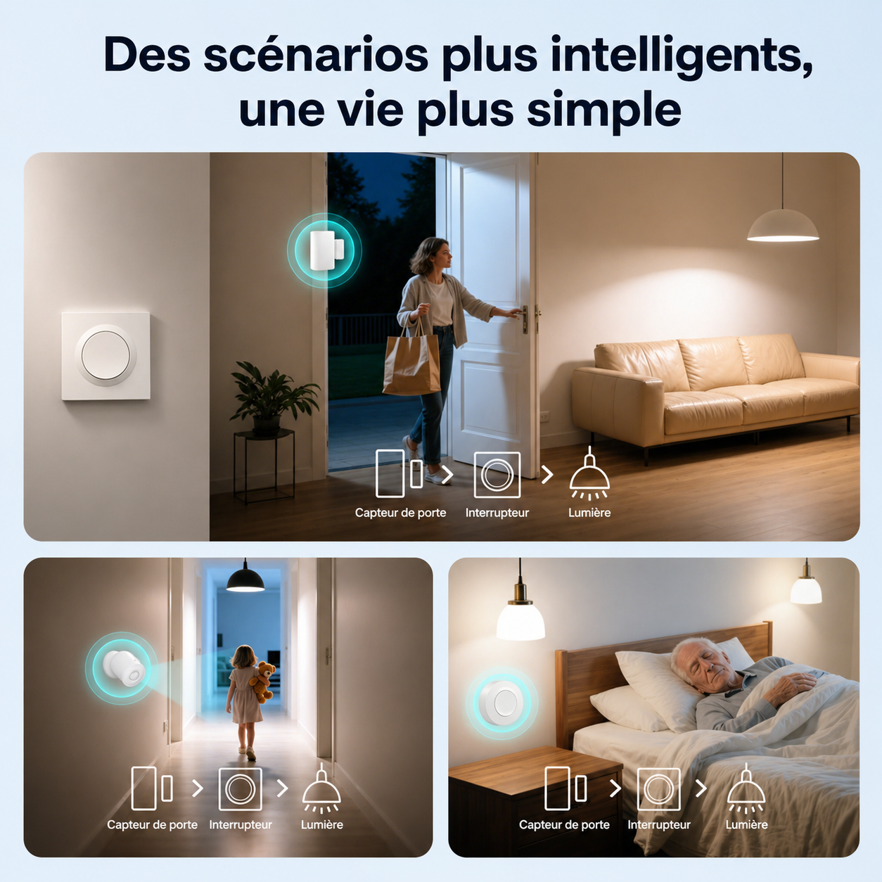 NéoSwitch Orb-Matter Pro, scénarios plus intelligents pour automatiser l'éclairage et simplifier la vie quotidienne.