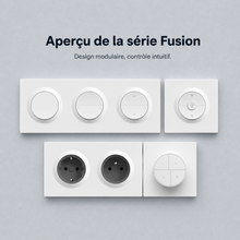 Aperçu de la série Fusion avec modules NéoSwitch Orb-Zigbee Dual Pro, prises, interrupteurs et commandes murales.