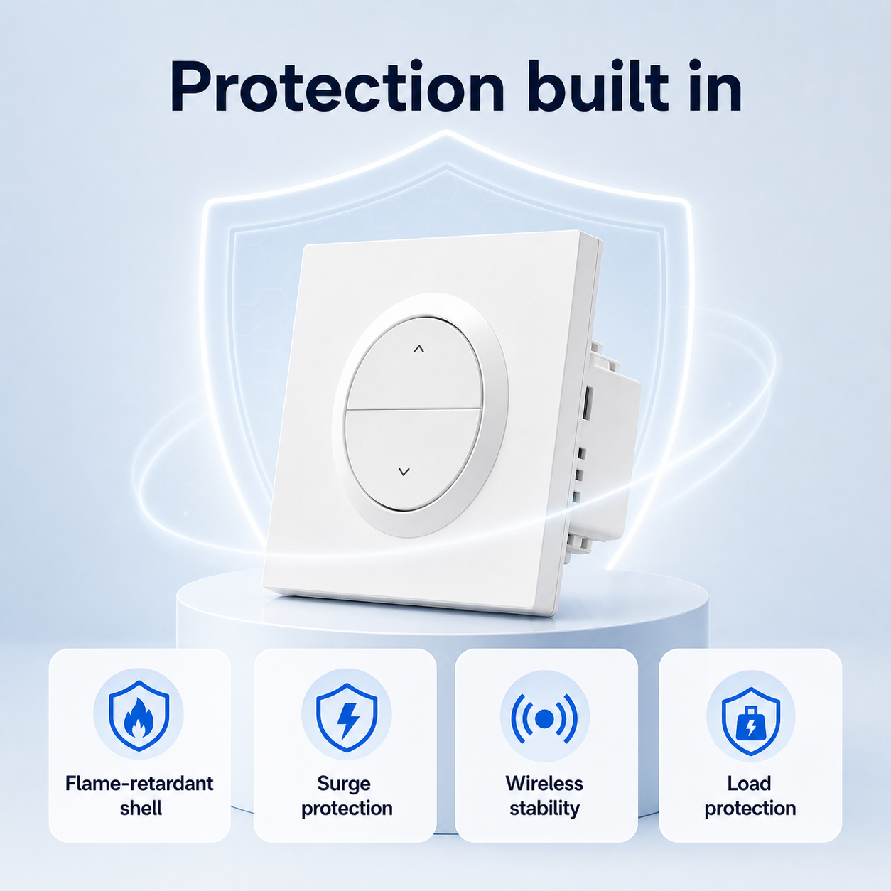 Protection features for NéoSwitch Orb-Zigbee Dual Pro wall switch